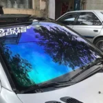 برجسب سولار شیشه جلو رنگی خودرو FMC M4 درجه یک + اجرت نصب ویژه تهران نصب در مغاره
