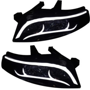 چراغ جلو اسپرت سمند سورن مدل Deer سفید دوحالته بدون موتور دو عددی